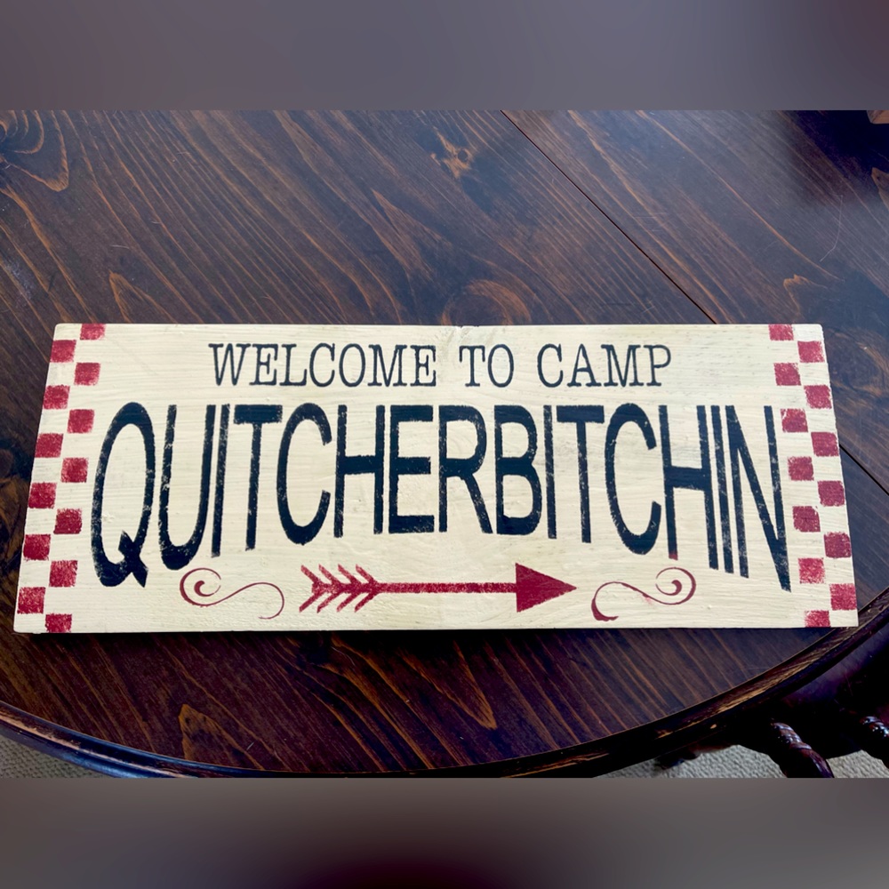 Handmade sign
